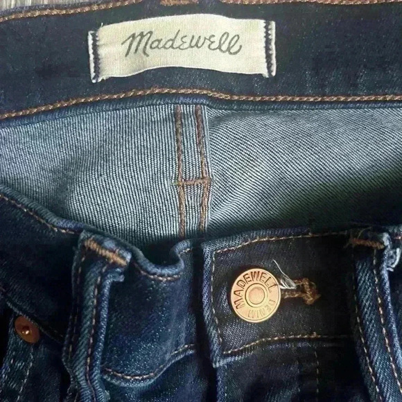 Madewell High Rise Skinny Denim Jeans in a Dark Wash Size 27 - Picture 3 of 7